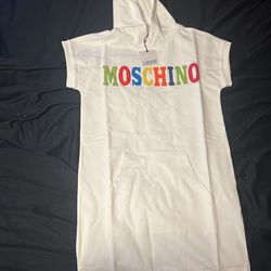 Moschino Kids logo-print T-shirt dress Hoodie 