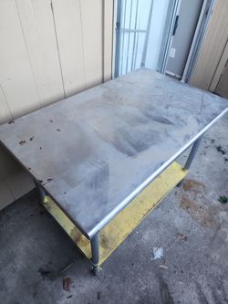 Stainless steel table