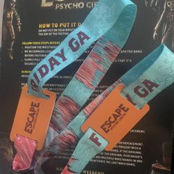2 GA Tickets For Escape Oct 31st