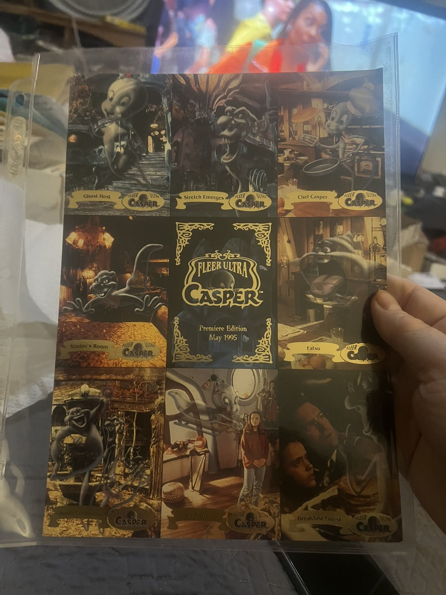 1995 Fleer Ultra Casper Movie comic Premiere Edition Promo Card sheet