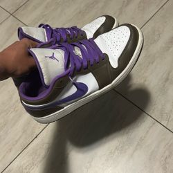Jordan Lows Brown Purple Palomino 
