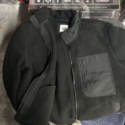 GAP Zip Up Fuzzy Coat