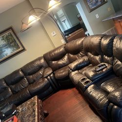 Sectional Reclining Couch + Lazy Boy Set