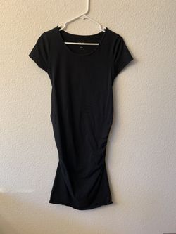 Isabel Maternity by Ingrid & Isabel Short Sleeve Shirred T-Shirt Dress Size S