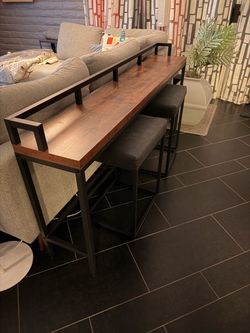 Smart Console Table w/ stools