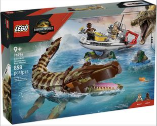 Brick-Built Mosasaurus Boat Mission, Lego# 76974