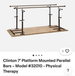 Clinton 7' Platform Mounted Parallel Bars – Model #32010 – Physical Therapy