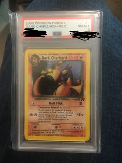 2000 Pokemon Rocket Dark Charizard Holo PSA 8