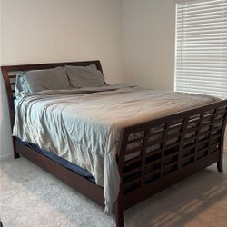 Queen Bed With Armoire 