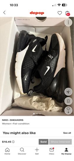Nike air max 270  size 6 in women’s