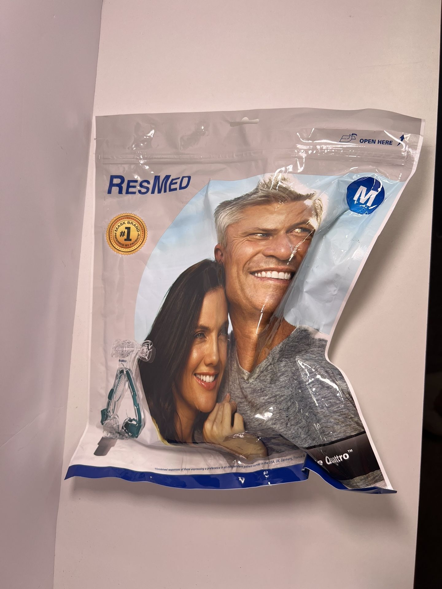 ResMed Mirage Quattro REF 61202 Full Face Mask Size Medium NEW Sealed Qty 1 - Additional Available!