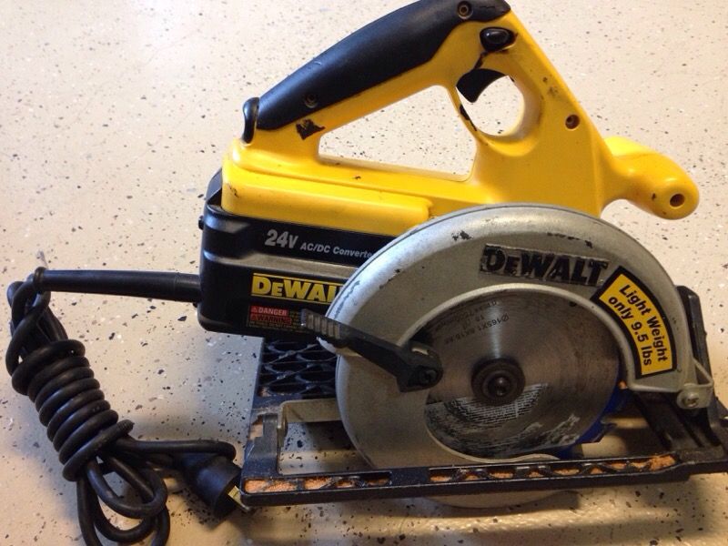 Dewalt 24v ac/dc converter circular saw