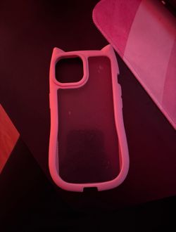 Pink Cat iPhone 15 Case (READ DESC.)