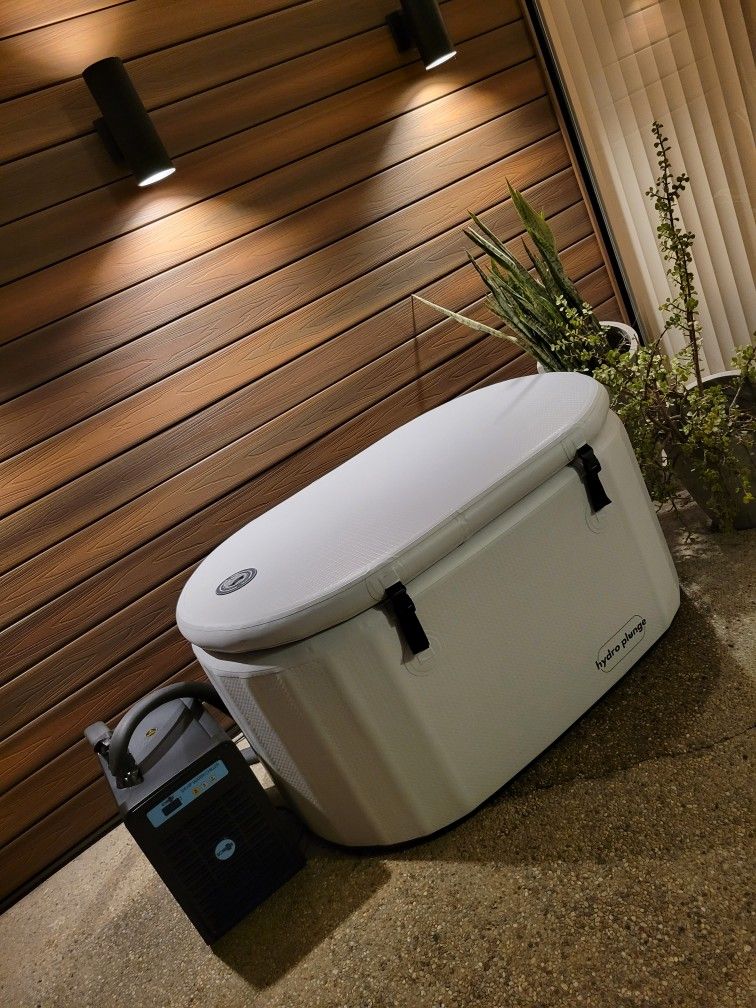 Cold Plunge Inflatable Tub Complete Setup No Ice Needed!
