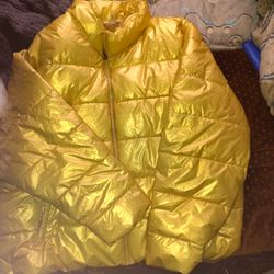 Selling Yellow Fluffy Jacket Size 3X