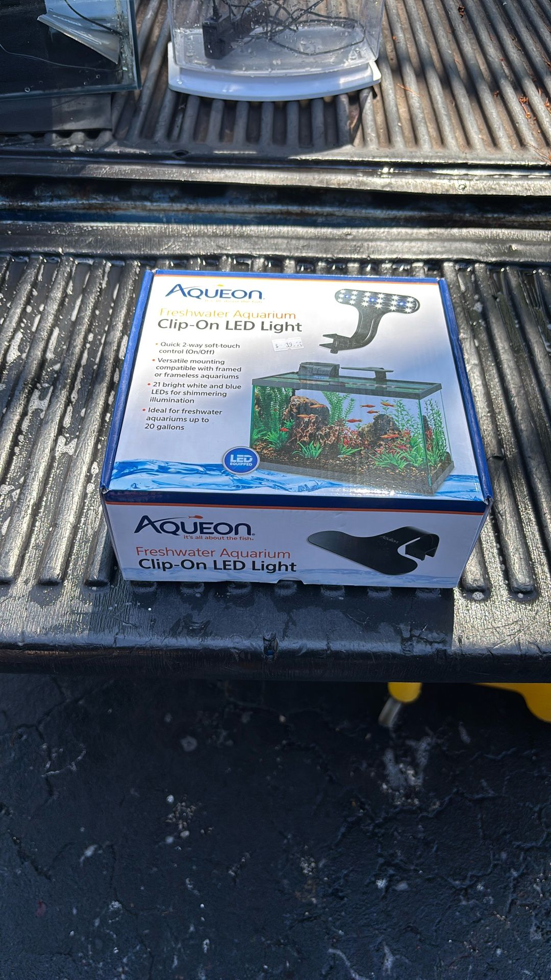 Aqueon Clip On LED light Soft Touch Control READ DESCRIPTION