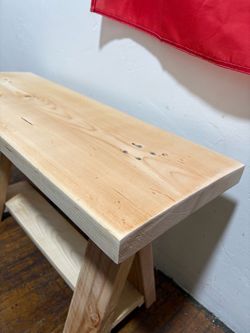 Minimalist shoe rack bench