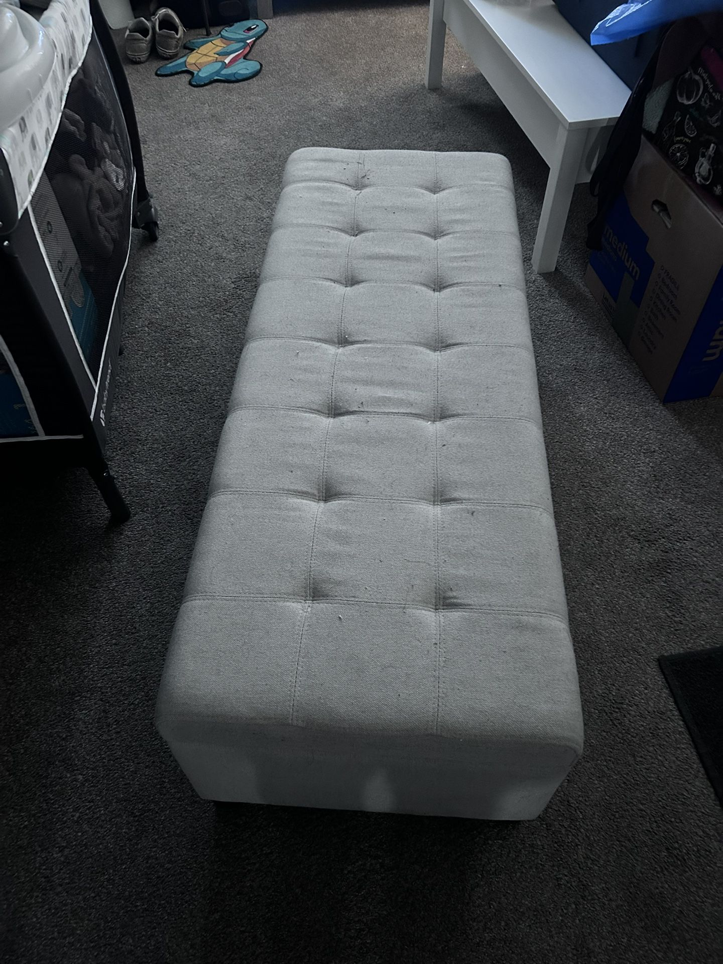 Gray Ottoman