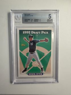 Derek jeter rookie card topps rare New York Yankees
