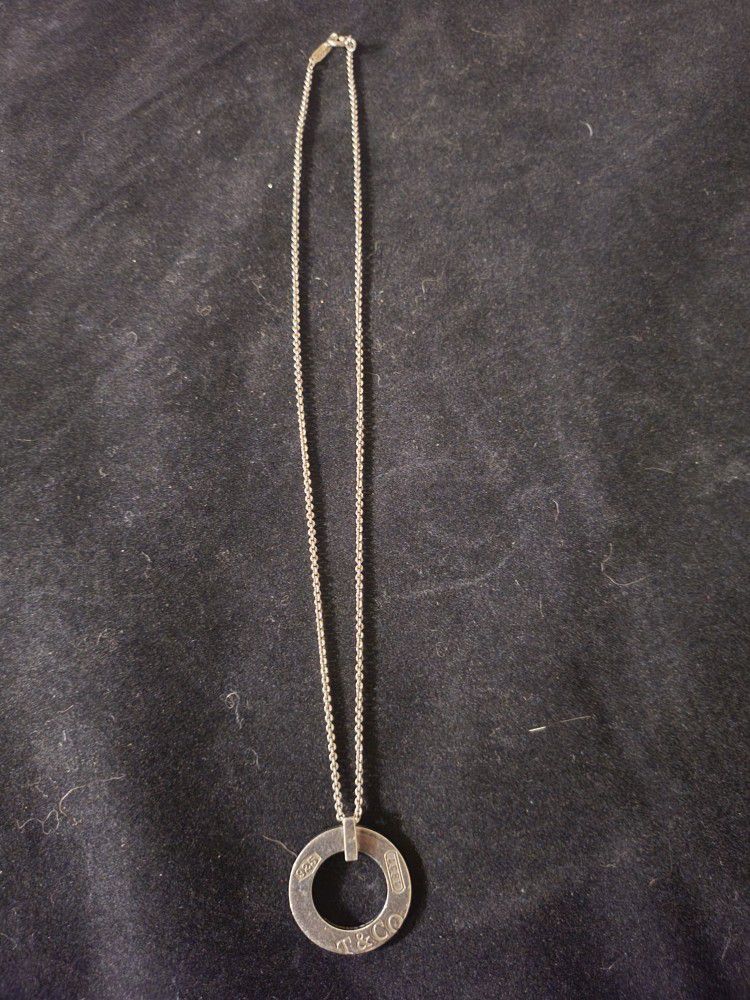 Tiffany & Co 925 Silver Necklace w/ Pendant