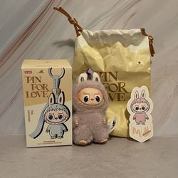 Authentic PopMart Labubu Pin For Love — Confirmed “M”