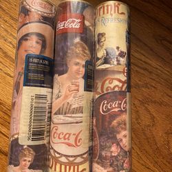 Three Victorian vintage Coca-Cola borders
