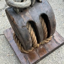 Antique Block And Tackle Lamps 