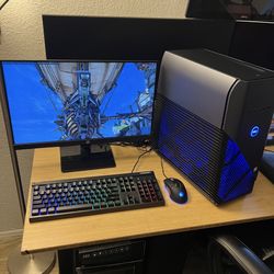 FAST Complete Gaming PC Setup / 24” Monitor / KBM / Intel Core i5 8400 6-Core CPU / 16GB DDR4 RAM / GTX 1660 Ti 6GB GPU / 256GB NVME + 1TB HDD