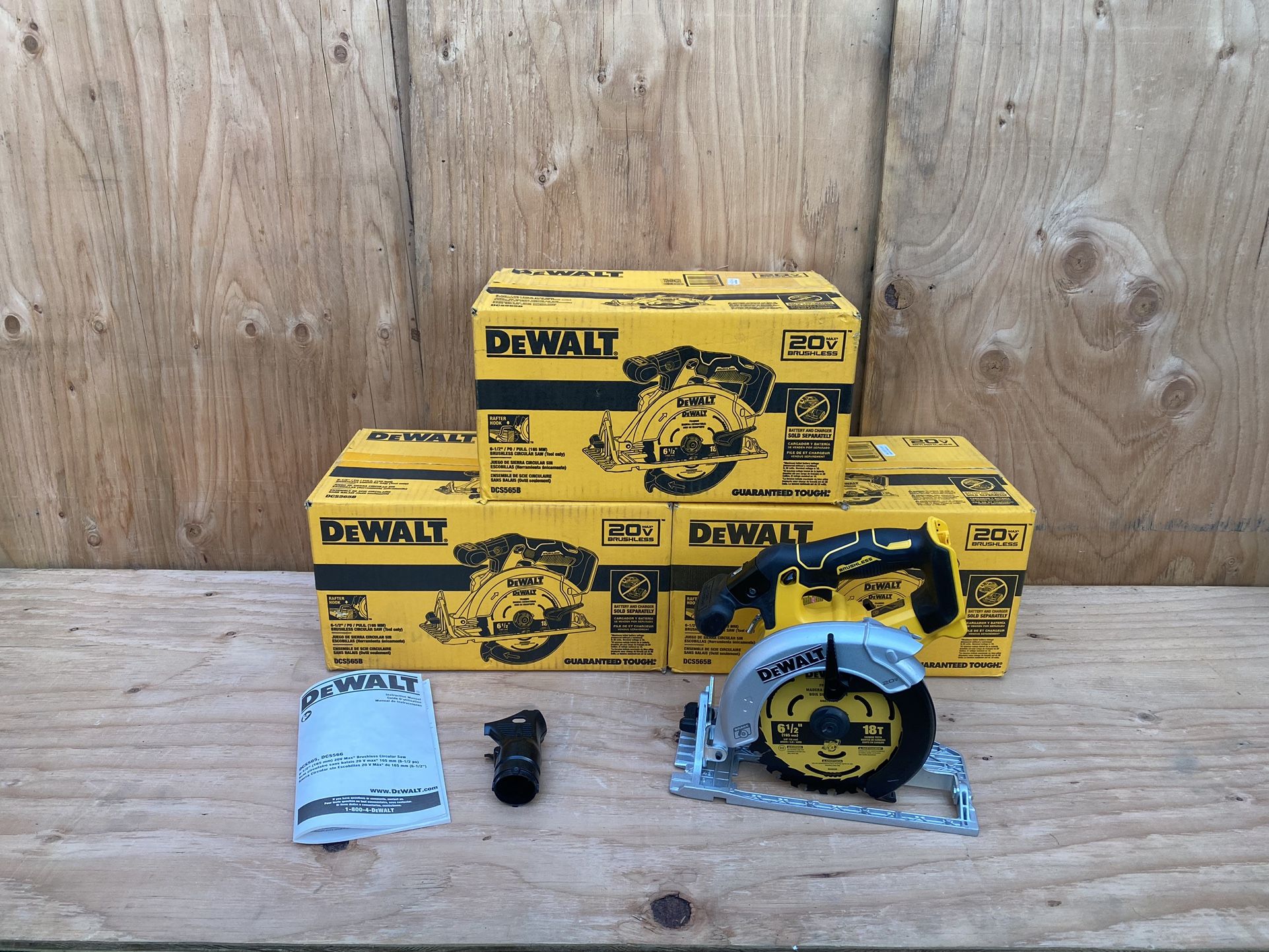 Dewalt 6-1/2” Circular Saw 20v Brushless Model DCS565 (Tool Only)
