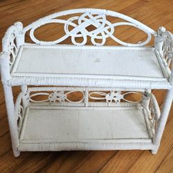 Vintage Wicker Shelf