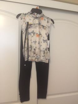 Set of shirt and leggings size 7 and 8 kids