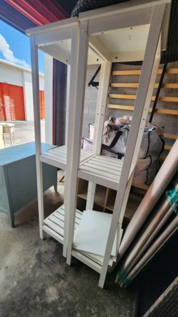 2 Ikea Hemnes shelving units