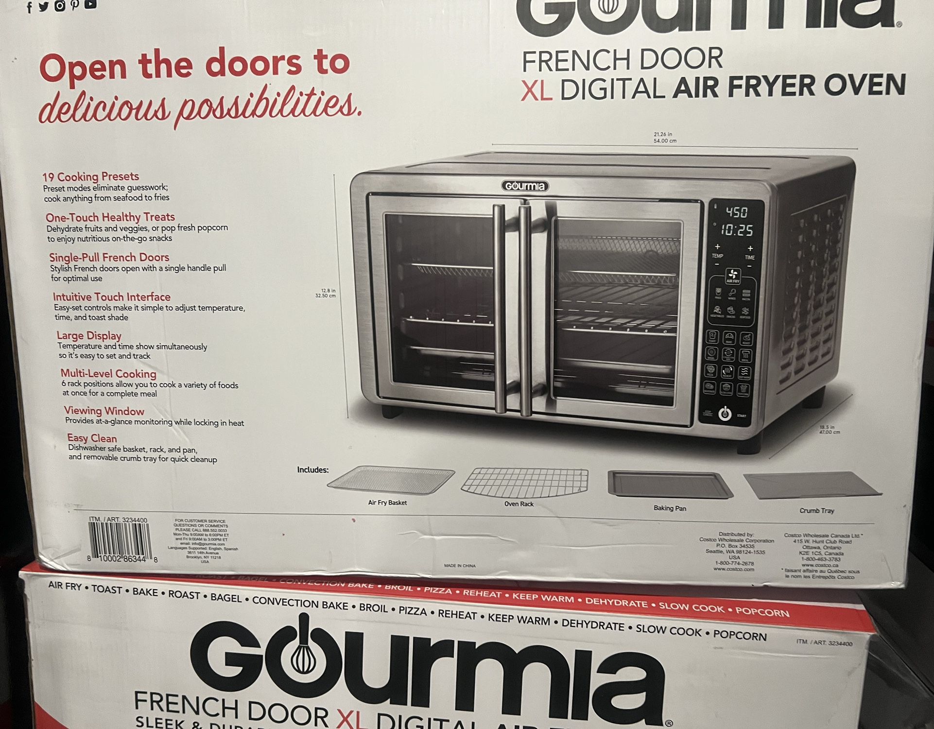 Selling French Door XL Air Fryer Oven Gourmia