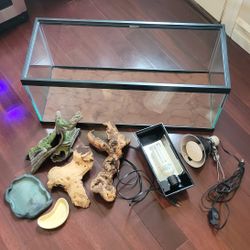 Terrarium Starter Kit! Includes Two Heat Lamps!