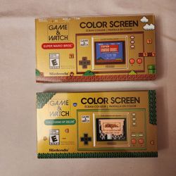 Zelda And Mario Game And Watch New Sealed