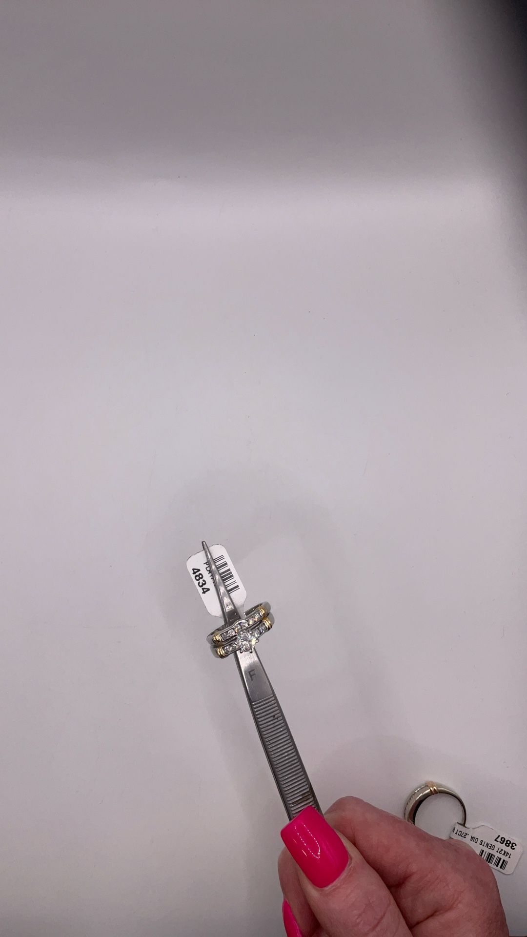 Womens Platinum/18kyg Ring