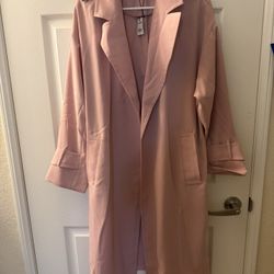 EXPRESS Pink Trench Coat