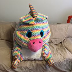 Extra Large Rainbow unicorn Plushie