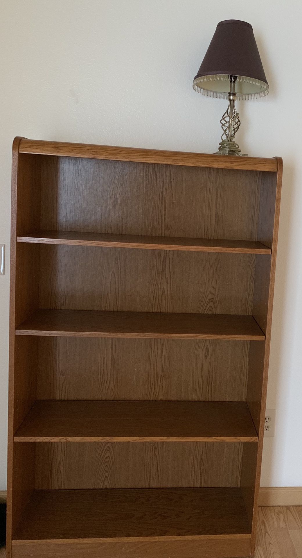 Free bookshelf and lamp