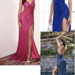 New With Tags Size Medium Royal Blue Formal Dress & Prom Dress $175