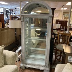 Grey Glass Display Case 