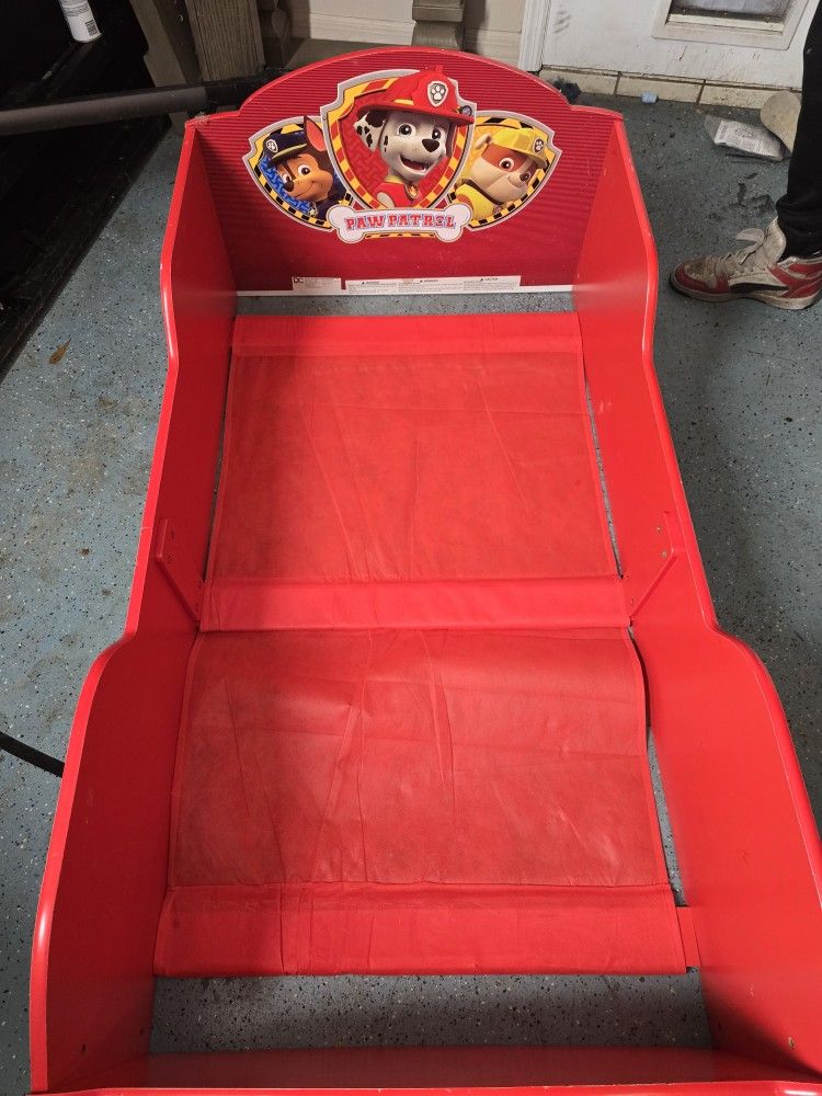 Paw Patrol Toddler Bed With Mattress