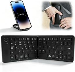Foldable Bluetooth Keyboard for Phone Laptop Tablet