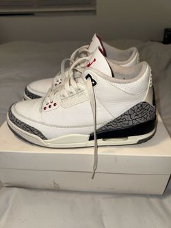 Jordan 3 white cement 8.5