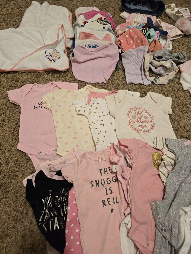 Baby Girl Newborn Clothes And Supplies