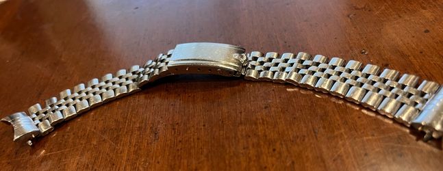 Original Rolex Big Logo 1950's Jubilee Bracelet 19mm End Links Rare