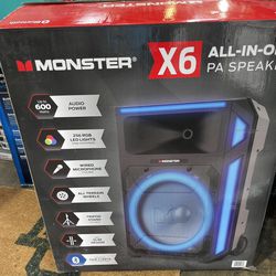 Monster X6 All-in-One PA Bluetooth Speaker System