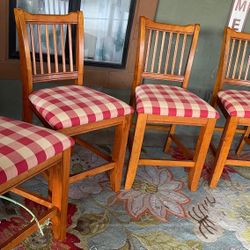 Gorgeous Hight Dining Set 4 Tall Chairs And Extension Leaf Table