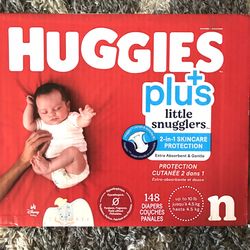 Huggies New Born 148 Diapers 