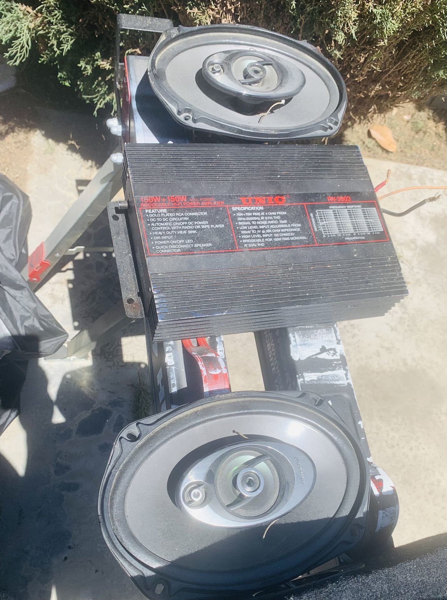 Speakers AMP And Subwoofer